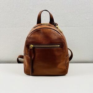 FOSSIL Megan Leather Backpack Medium Brown Classic